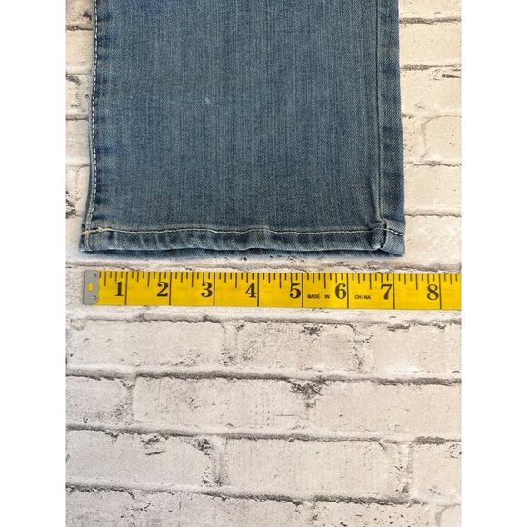 NWT Gap Denim Classic Straight Leg Jeans Regular Light Wash Distressed Look 12/3 - Picture 13 of 13